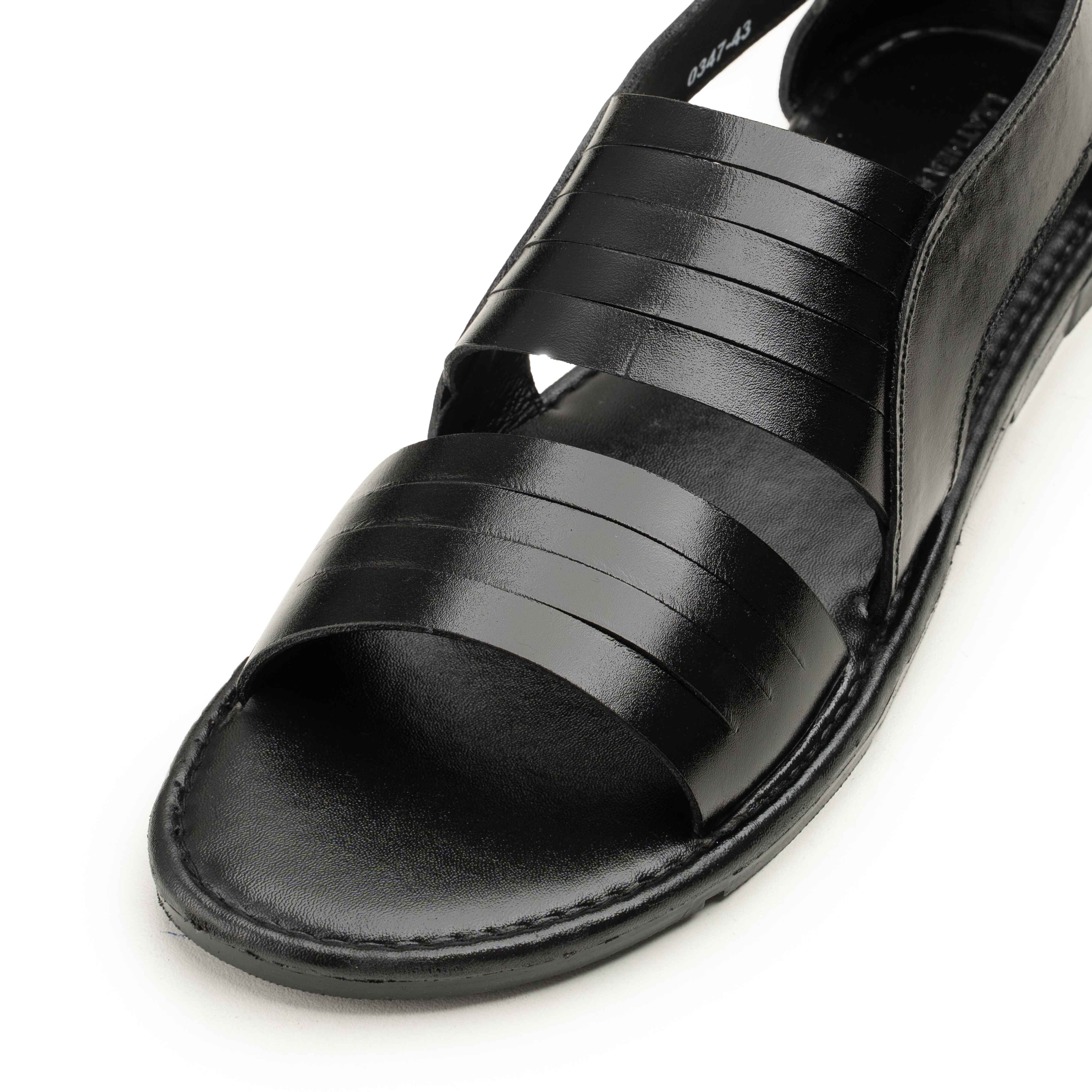 Zipper Sandal - Black